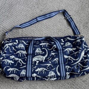Pottery Barn Kids Navy Dinosaur Skeleton Bag